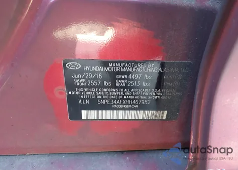 2017 Hyundai Sonata Limited from USA, damaged, VIN 5NPE34AFXHH467982